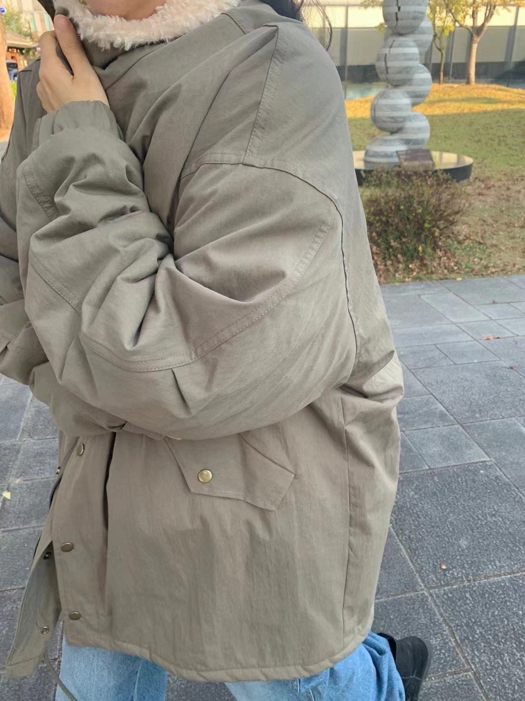 NAM.2韓國直郵女裝新款推薦24秋冬休閑熱賣時尚中長款大衣SOIL中長款大衣圖色2