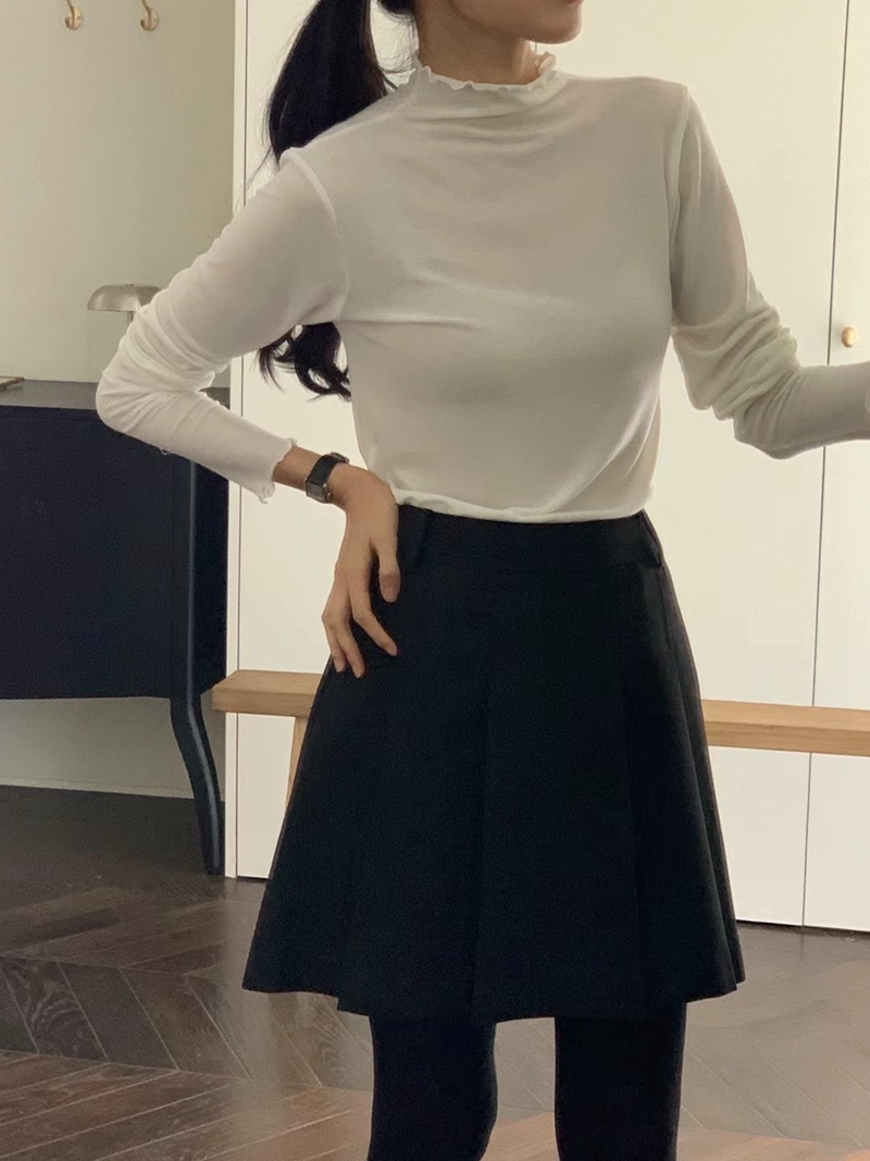 BERN直郵韓國代購女裝新品時尚熱賣24秋冬休閑職業長袖T恤BERN長袖T恤
