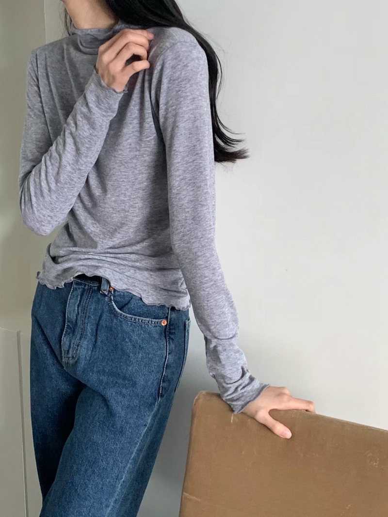 BERN直郵韓國代購女裝新品時尚熱賣24秋冬休閑職業長袖T恤BERN長袖T恤