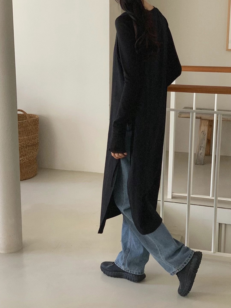 BERN韓國直郵東大門實拍女裝新款推薦真品24秋冬職業連衣裙BERN連衣裙