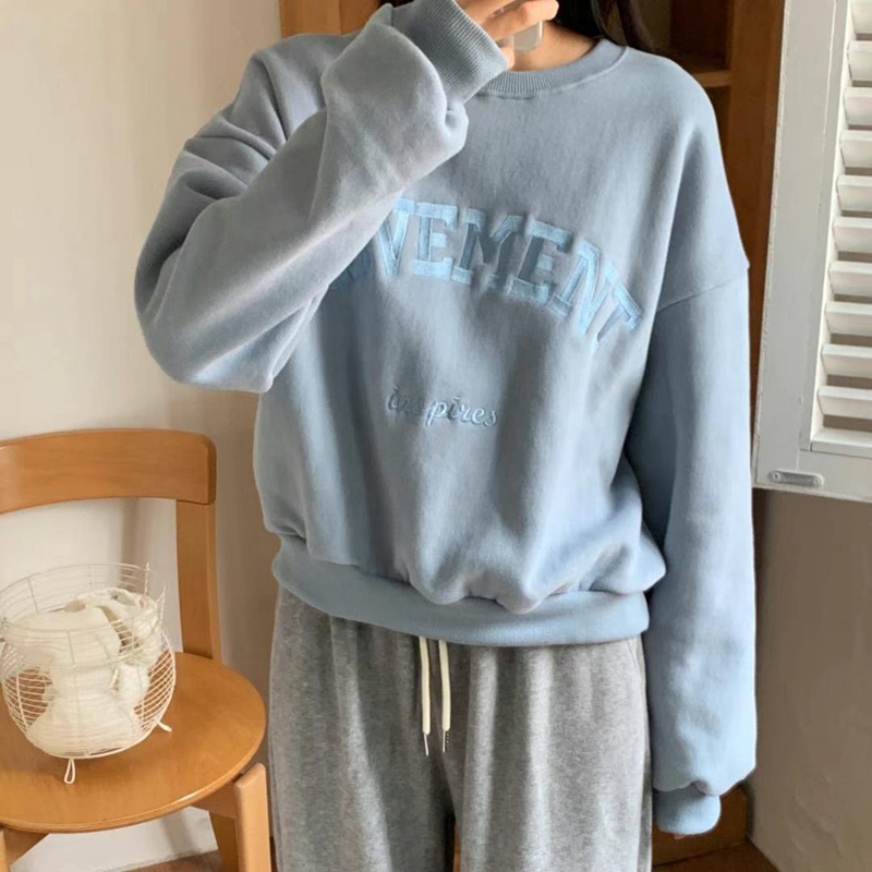 BLUSHER韓國直郵女裝新款時尚職業真品人氣推薦休閑衛衣加絨BLUSHER衛衣