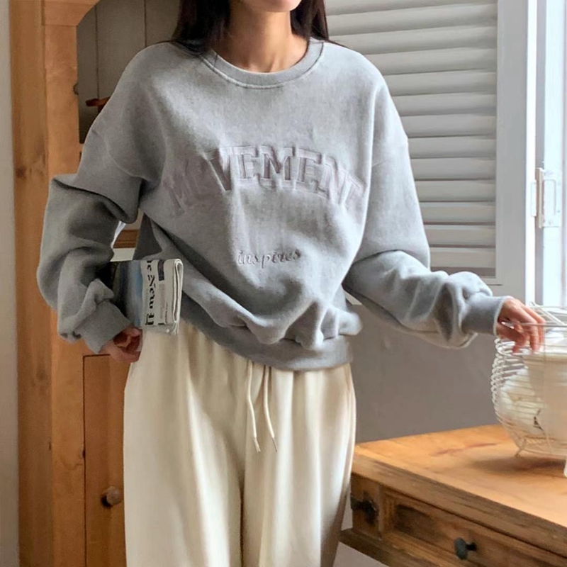 BLUSHER韓國直郵女裝新款時尚職業真品人氣推薦休閑衛衣加絨BLUSHER衛衣