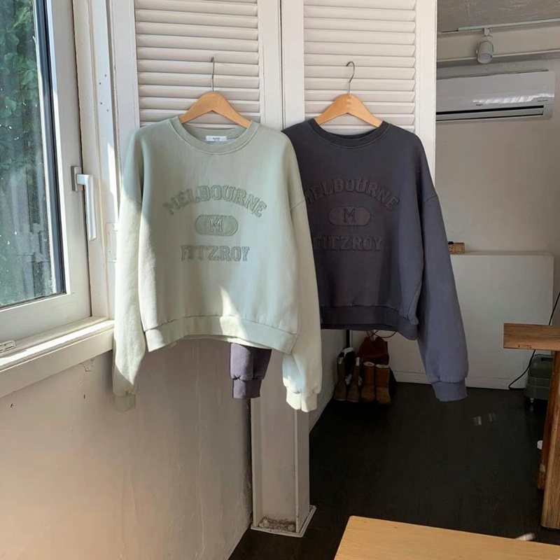 BLUSHER韓國直郵女裝新品真品人氣24秋冬推薦熱賣衛衣加絨BLUSHER衛衣