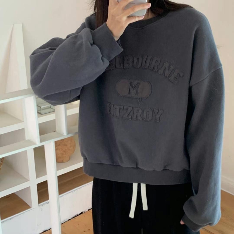 BLUSHER韓國直郵女裝新品真品人氣24秋冬推薦熱賣衛衣加絨BLUSHER衛衣