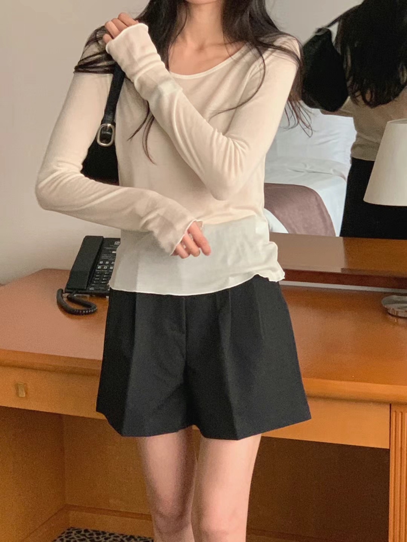 BERN韓國直郵女裝新品推薦時尚休閑人氣真品24秋冬長袖T恤BERN長袖T恤圖色1