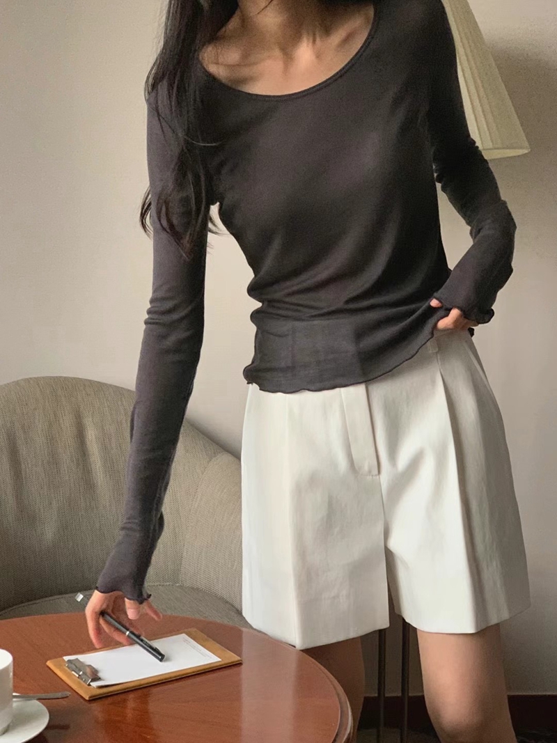 BERN韓國直郵女裝新品推薦時尚休閑人氣真品24秋冬長袖T恤BERN長袖T恤圖色3