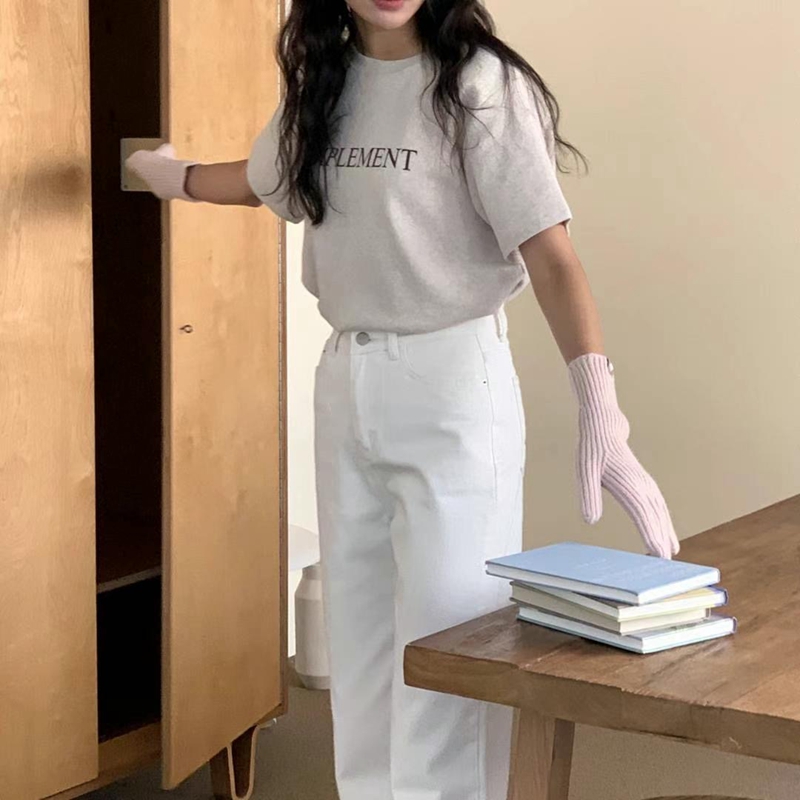 BLUSHER韓國直郵東大門實拍女裝新款推薦休閑職業時尚T恤加絨BLUSHERT恤