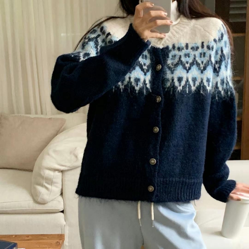 BLUSHER韓國直郵東大門實拍女裝新款時尚真品熱賣職業針織衫BLUSHER針織衫圖色2