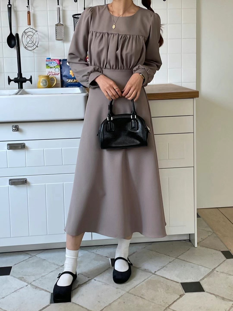 PLACE韓國直郵東大門代購女裝新款休閑人氣24秋冬推薦連衣裙PLACE連衣裙