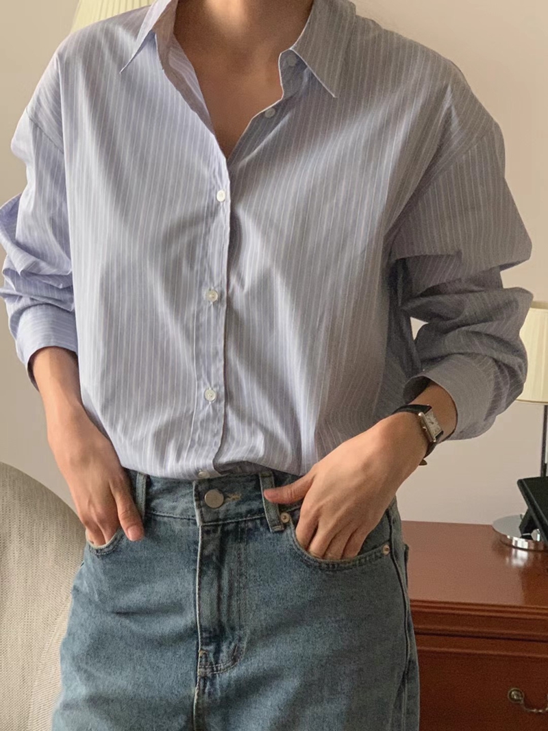 BERN韓國直郵東大門代購女裝新品推薦熱賣真品人氣襯衫蕾絲衫BERN襯衫/蕾絲衫圖色2