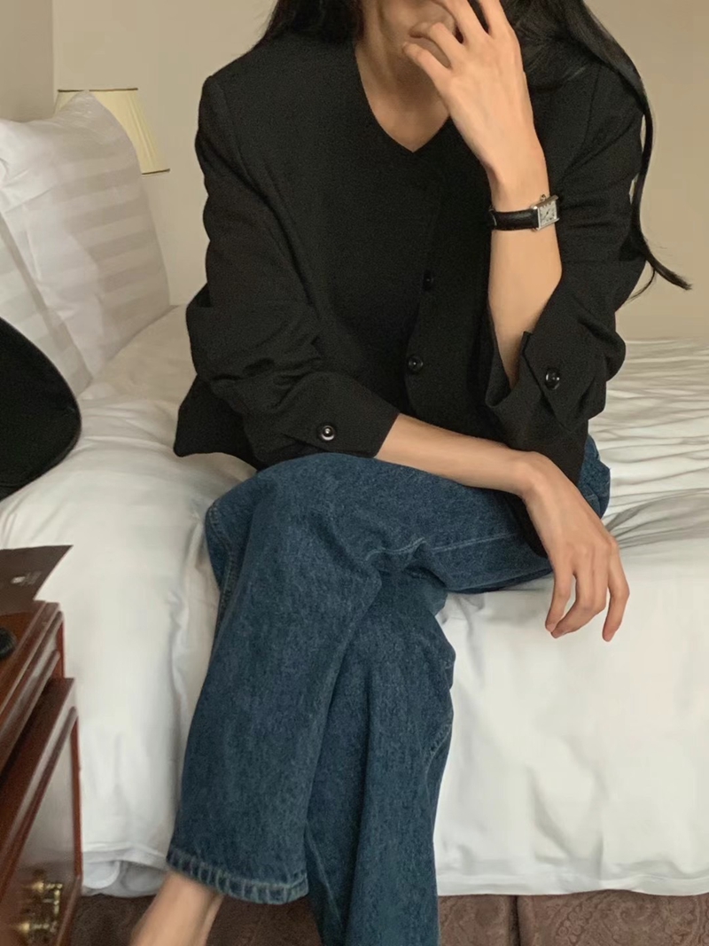 BERN韓國直郵東大門代購女裝新款休閑24秋冬時尚襯衫蕾絲衫BERN襯衫/蕾絲衫