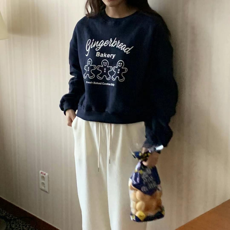 BLUSHER韓國直郵東大門實拍女裝新款24秋冬休閑熱賣衛衣加絨BLUSHER衛衣