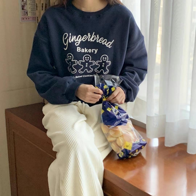 BLUSHER韓國直郵東大門實拍女裝新款24秋冬休閑熱賣衛衣加絨BLUSHER衛衣