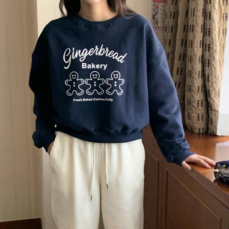 BLUSHER韓國直郵東大門實拍女裝新款24秋冬休閑熱賣衛衣加絨BLUSHER衛衣