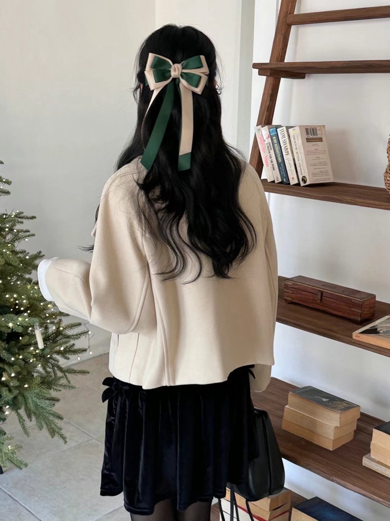 PLACE直郵韓國代購女裝新品真品時尚職業休閑推薦24秋冬夾克高領PLACE夾克
