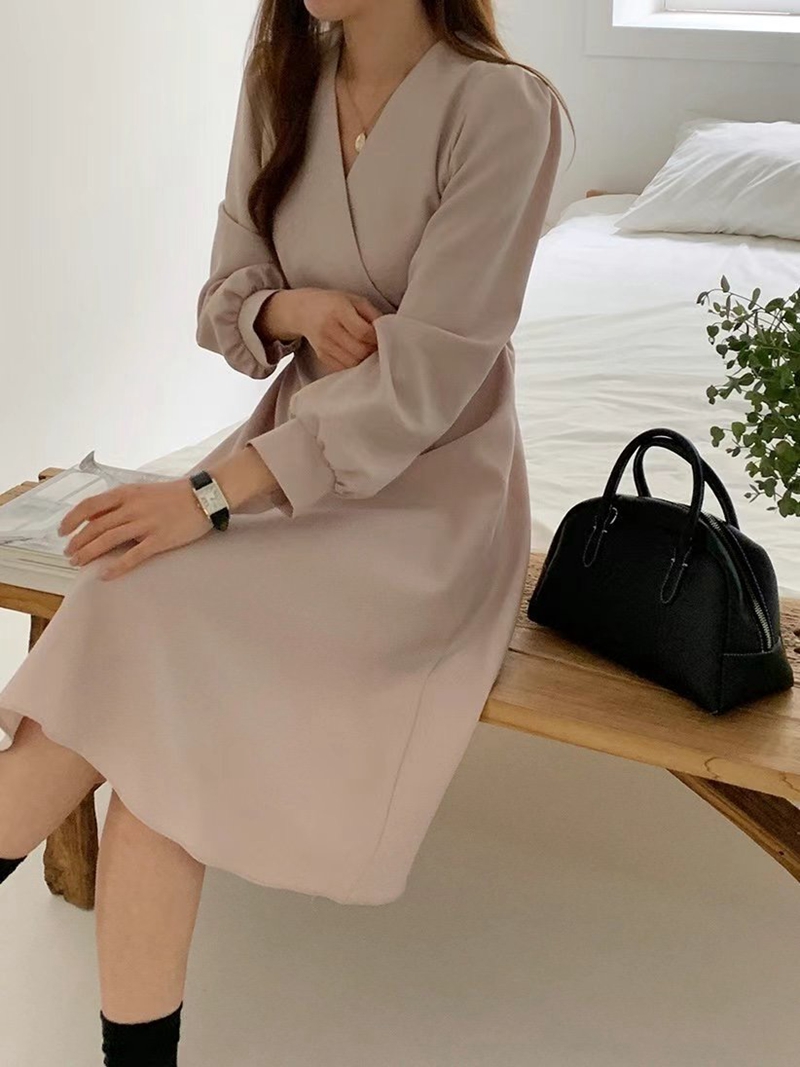 PLACE直郵韓國代購女裝新款時尚職業推薦熱賣24秋冬連衣裙PLACE連衣裙