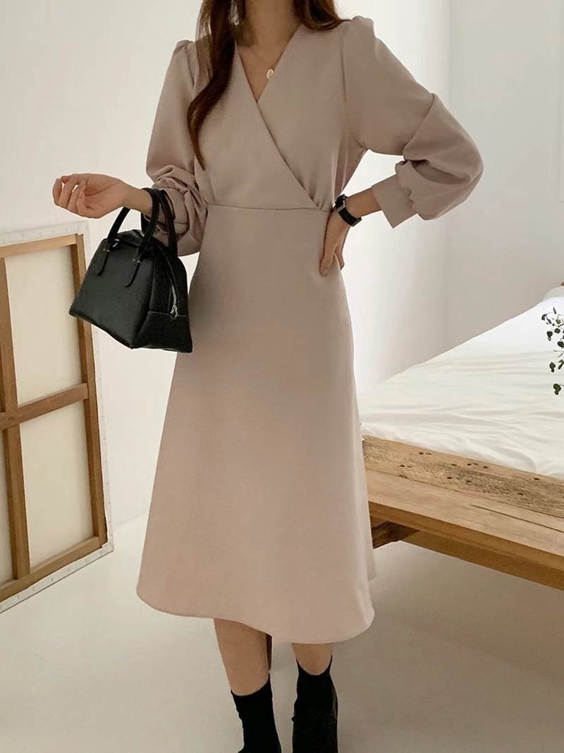 PLACE直郵韓國代購女裝新款時尚職業推薦熱賣24秋冬連衣裙PLACE連衣裙圖色1