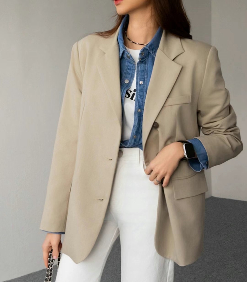 PLACE直郵韓國代購女裝新品職業時尚推薦休閑人氣24秋冬夾克PLACE夾克