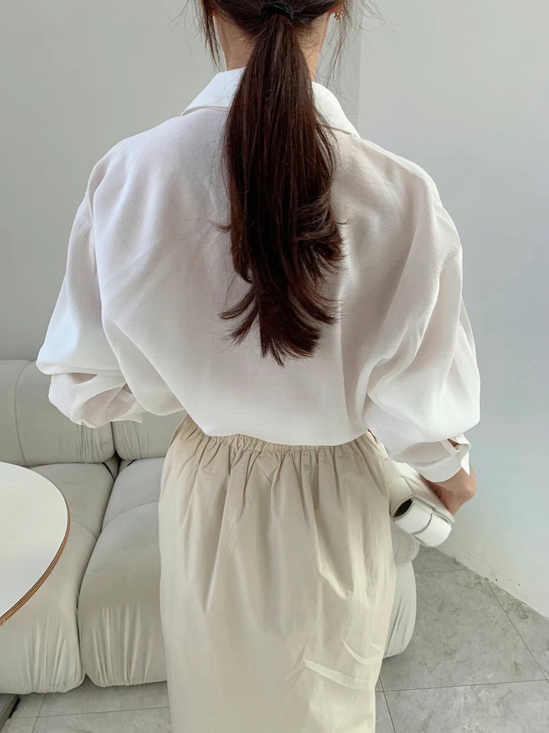 MARID韓國直郵東大門實拍女裝新款人氣職業推薦熱賣襯衫蕾絲衫WITHMOON襯衫/蕾絲衫