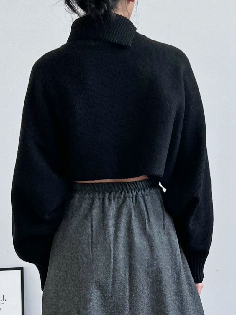 MARID韓國直郵女裝新品人氣職業真品熱賣休閑針織衫短款針織WITHMOON針織衫