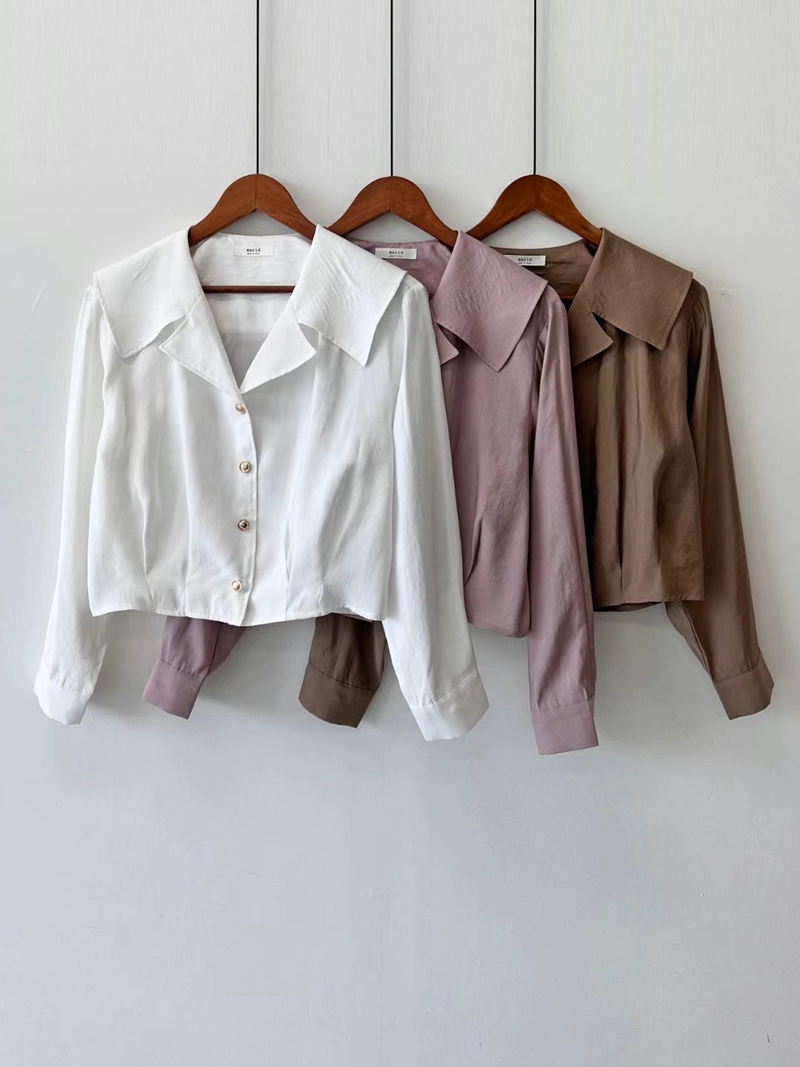 MARID韓國直郵女裝新品休閑推薦職業人氣熱賣時尚襯衫蕾絲衫WITHMOON襯衫/蕾絲衫