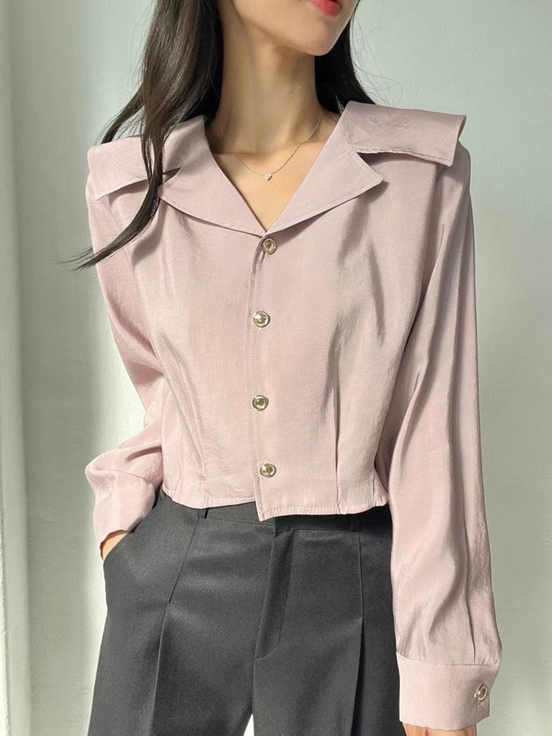 MARID韓國直郵女裝新品休閑推薦職業人氣熱賣時尚襯衫蕾絲衫WITHMOON襯衫/蕾絲衫