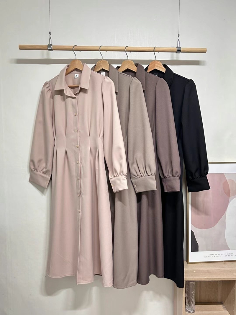 PLACE直郵韓國代購女裝新款熱賣24秋冬推薦職業休閑連衣裙PLACE連衣裙圖色2左二色