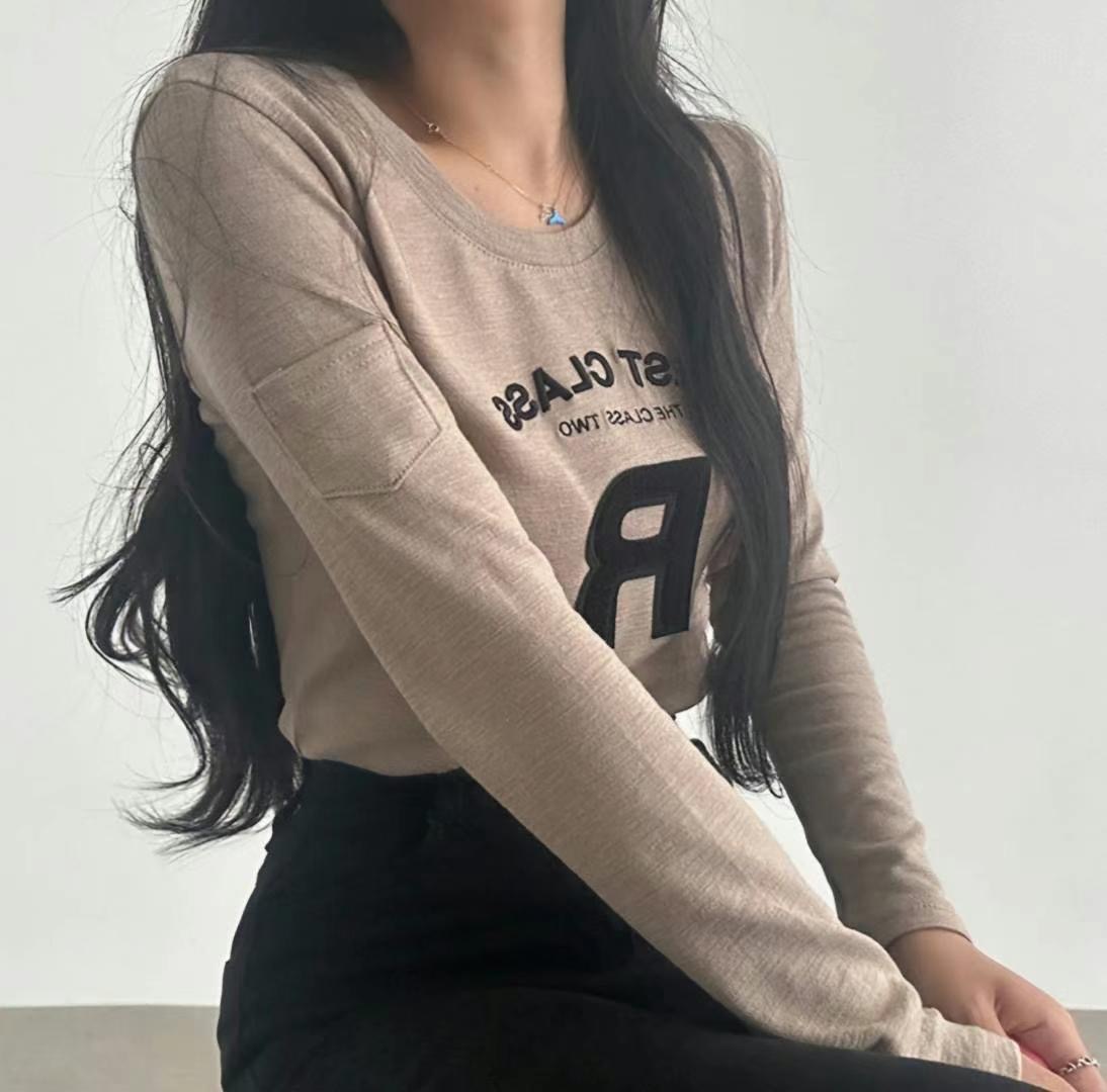 STYLE J-스타일J-T韓國直郵女裝新品推薦真品時尚長袖T恤magie長袖T恤圖色2