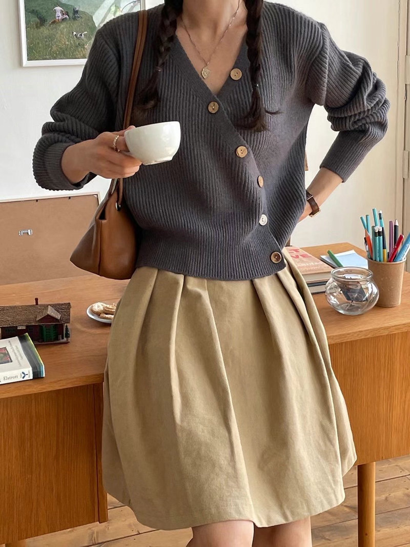 PLACE韓國直郵東大門代購女裝新款職業真品熱賣人氣休閑針織衫PLACE針織衫