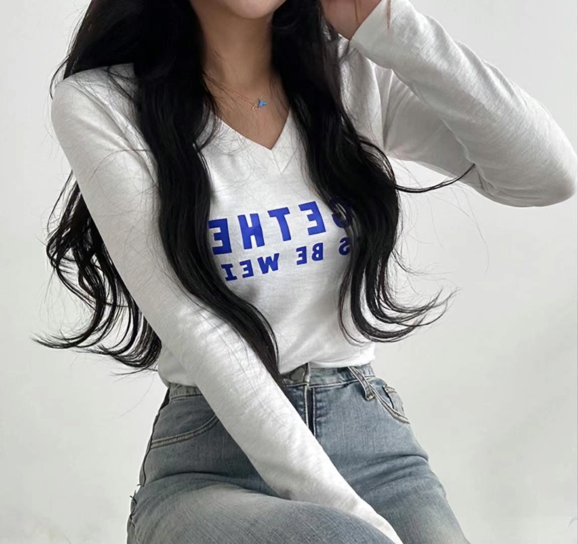 STYLE J-스타일J-T直郵韓國代購女裝新款真品24秋冬長袖T恤magie長袖T恤