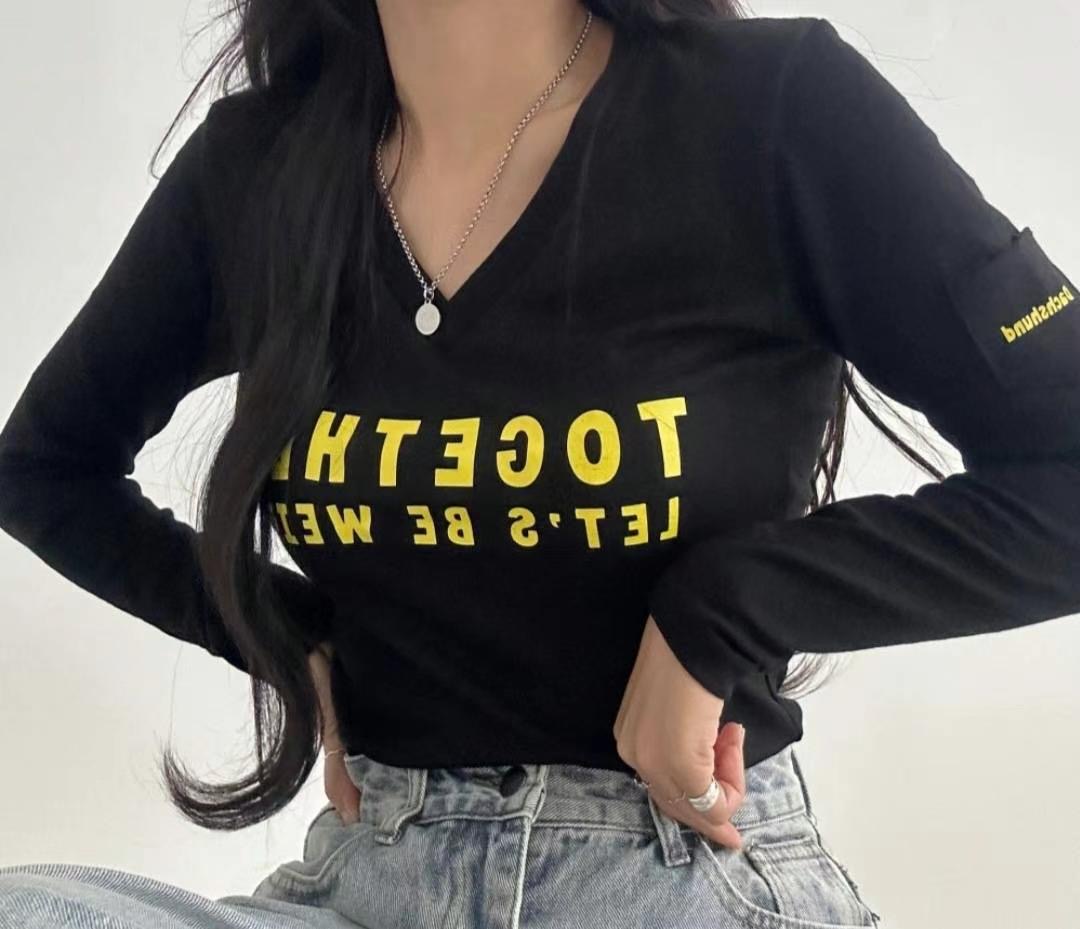 STYLE J-스타일J-T直郵韓國代購女裝新款真品24秋冬長袖T恤magie長袖T恤圖色2