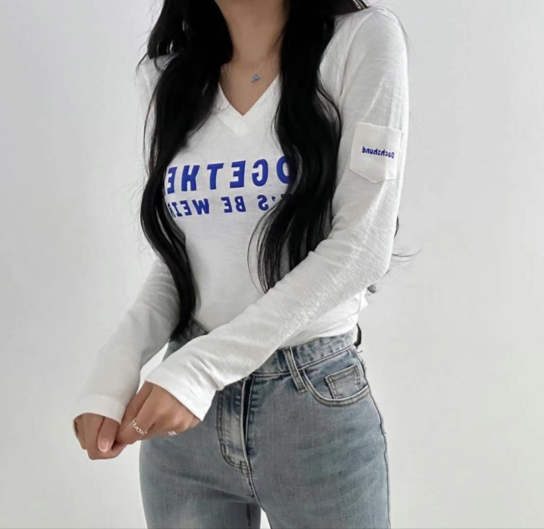 STYLE J-스타일J-T直郵韓國代購女裝新款真品24秋冬長袖T恤magie長袖T恤圖色3