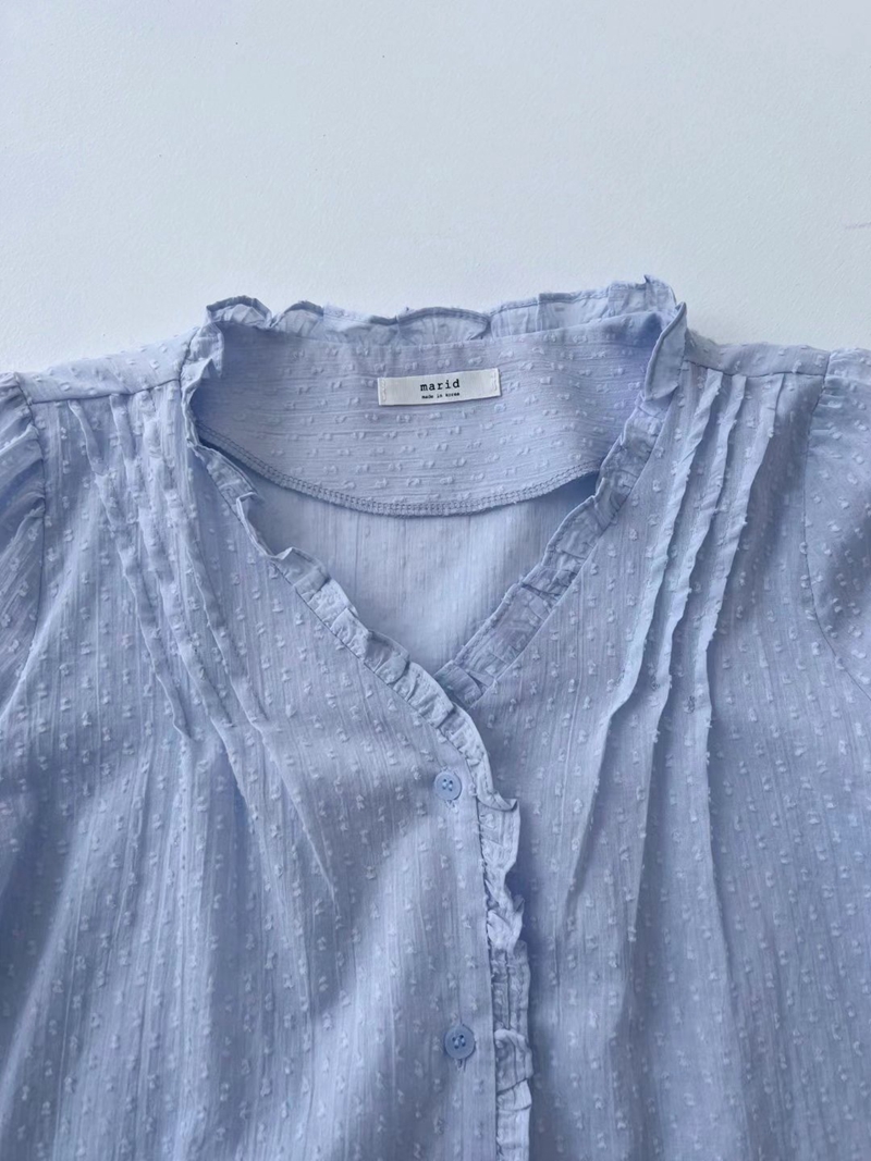 MARID韓國直郵女裝新品休閑真品24秋冬推薦職業襯衫蕾絲衫WITHMOON襯衫/蕾絲衫