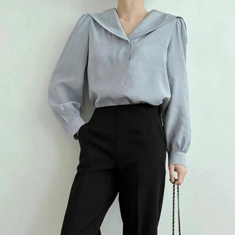 MARID韓國直郵東大門實拍女裝新款人氣推薦24秋冬襯衫蕾絲衫WITHMOON襯衫/蕾絲衫圖色3