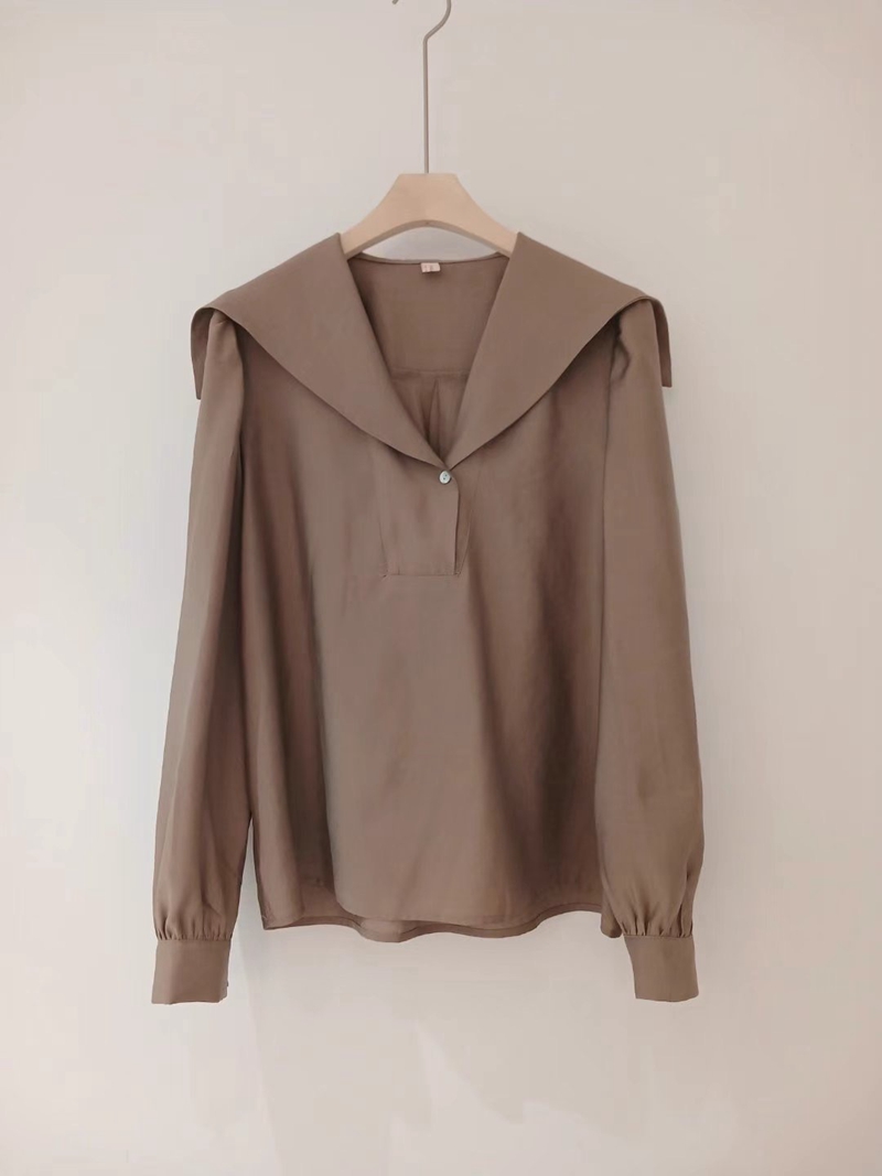 MARID韓國直郵東大門實拍女裝新款人氣推薦24秋冬襯衫蕾絲衫WITHMOON襯衫/蕾絲衫圖色4