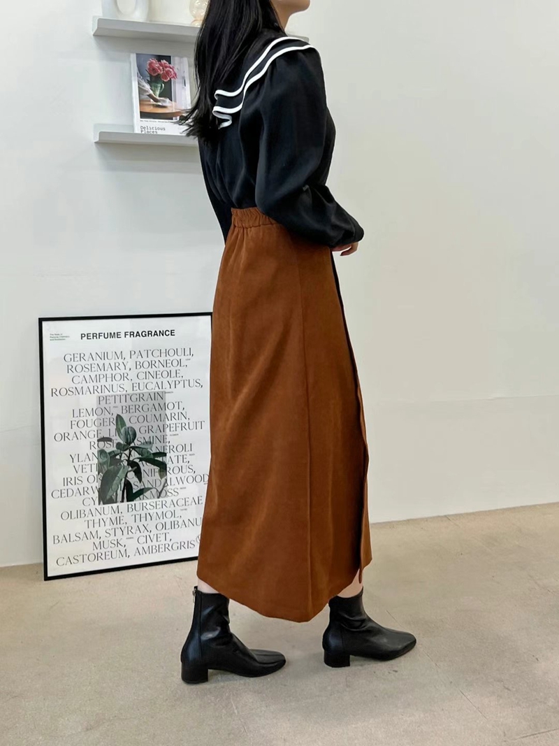MARID韓國直郵東大門代購女裝新款時尚人氣熱賣職業24秋冬長裙WITHMOON長裙