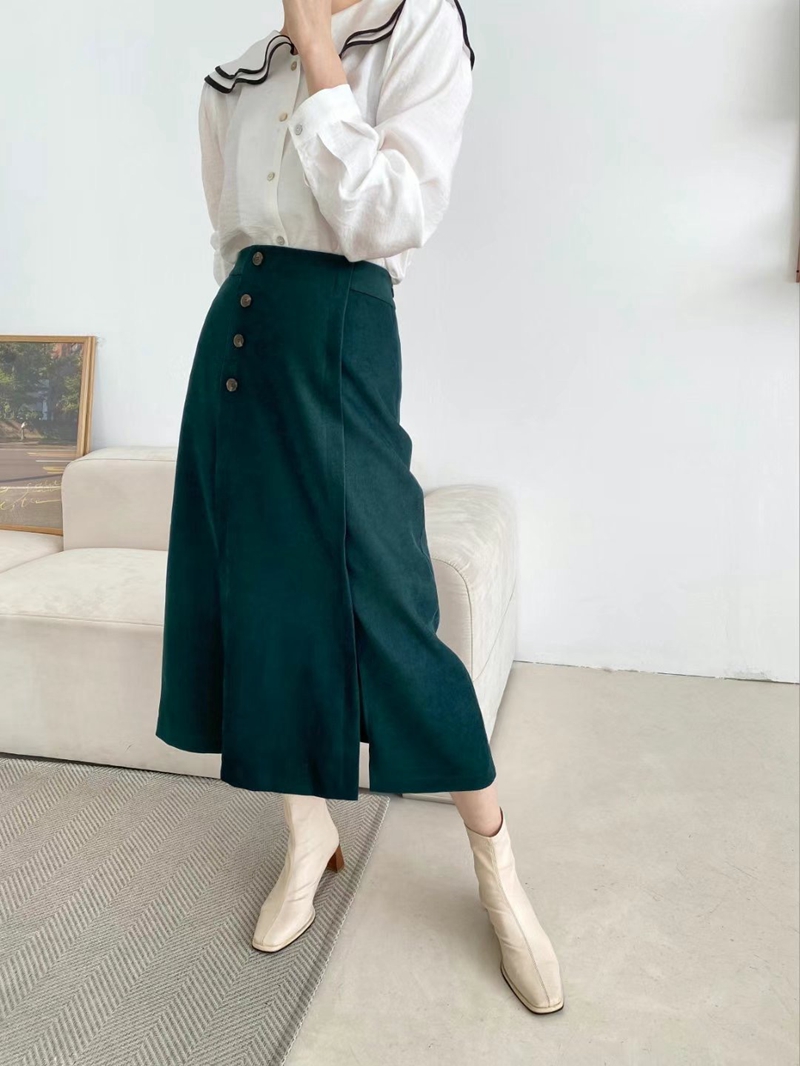 MARID韓國直郵東大門代購女裝新款時尚人氣熱賣職業24秋冬長裙WITHMOON長裙