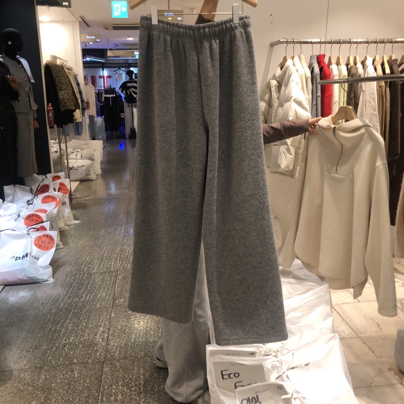 MAJDAN韓國直郵東大門代購女裝新款推薦休閑褲加絨羊毛拉絨MAJDAN休閑褲