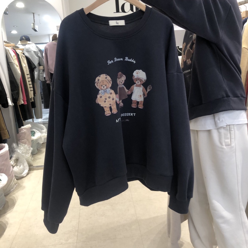 FAR韓國直郵女裝新品24秋冬時尚熱賣推薦人氣衛衣加絨羊絨X-MOOD衛衣圖色3