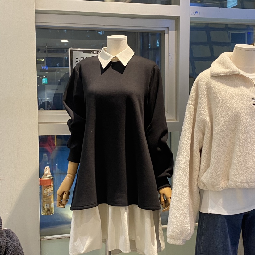 Terrace韓國直郵東大門代購女裝新品24秋冬連衣裙加絨拉絲TERRACE連衣裙
