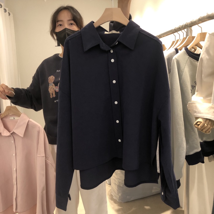 FAR韓國直郵東大門實拍女裝新款職業時尚24秋冬襯衫蕾絲衫X-MOOD襯衫/蕾絲衫圖色2
