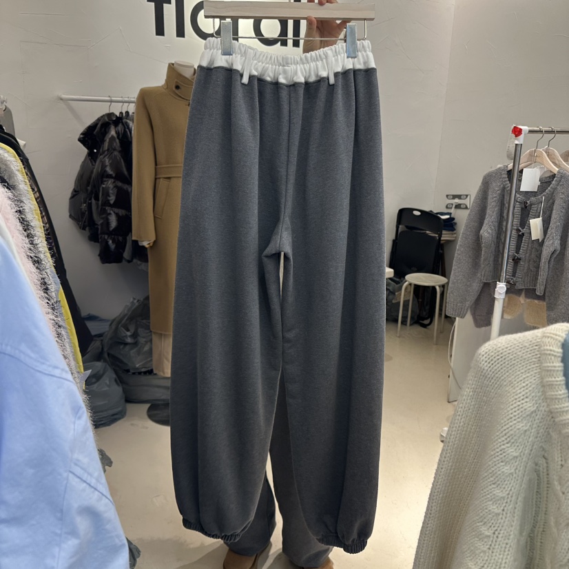 floral韓國直郵東大門代購女裝新品時尚24秋冬休閑褲加絨FLORAL休閑褲