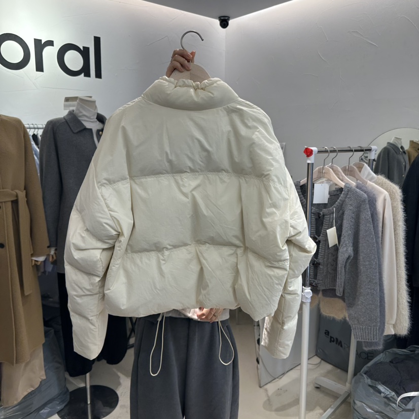 floral韓國直郵女裝新品推薦24秋冬熱賣真品短款羽絨服鴨絨FLORAL短款羽絨服