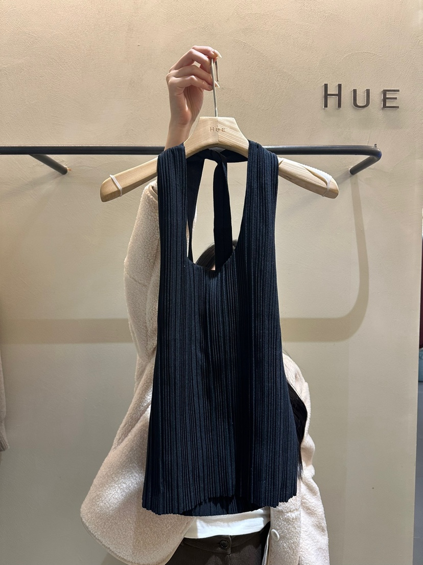 HUE直郵韓國代購女裝新品時尚推薦真品人氣熱賣吊帶背心百褶ERIA/HUE吊帶/背心圖色2