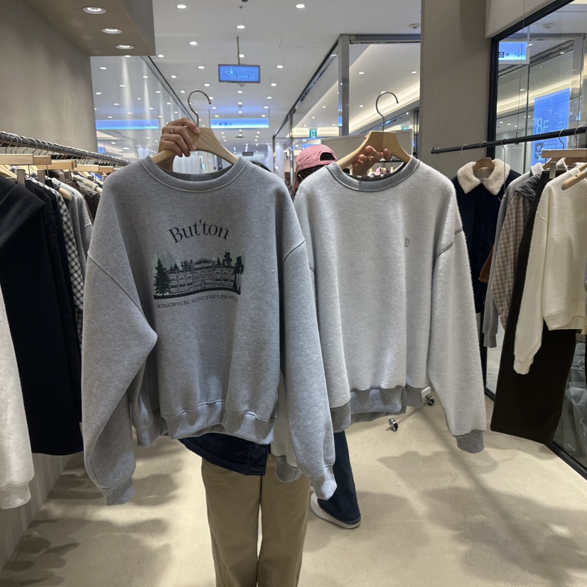But ton/BOUTIQUE SEOUL-P韓國直郵女裝新款職業衛衣里外穿But ton/BOUTIQUE SEOUL衛衣