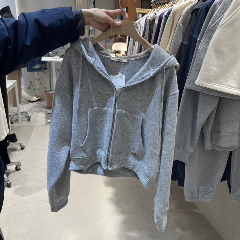 But ton/BOUTIQUE SEOUL-P韓國直郵東大門代購女裝新款休閑衛衣羊毛兜帽But ton/BOUTIQUE SEOUL衛衣圖色2