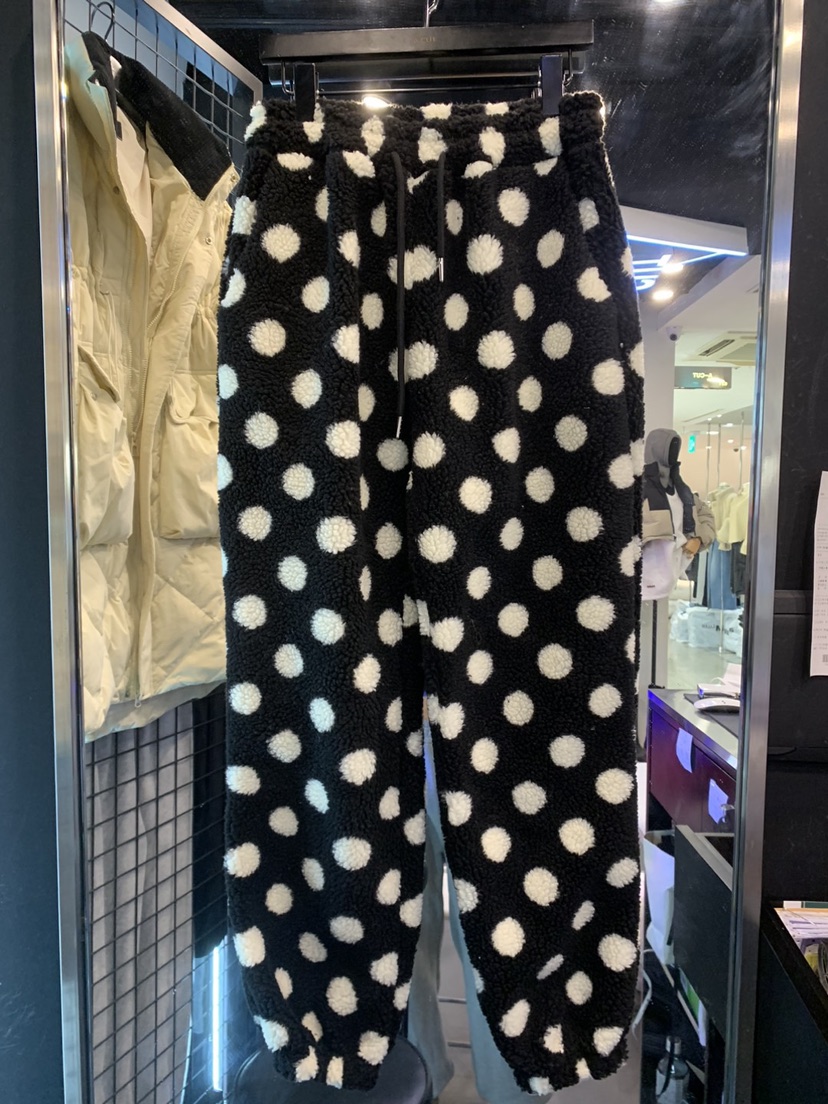 A-CUT韓國直郵東大門實拍女裝新品職業人氣休閑休閑褲抓絨A-CUT休閑褲圖色2