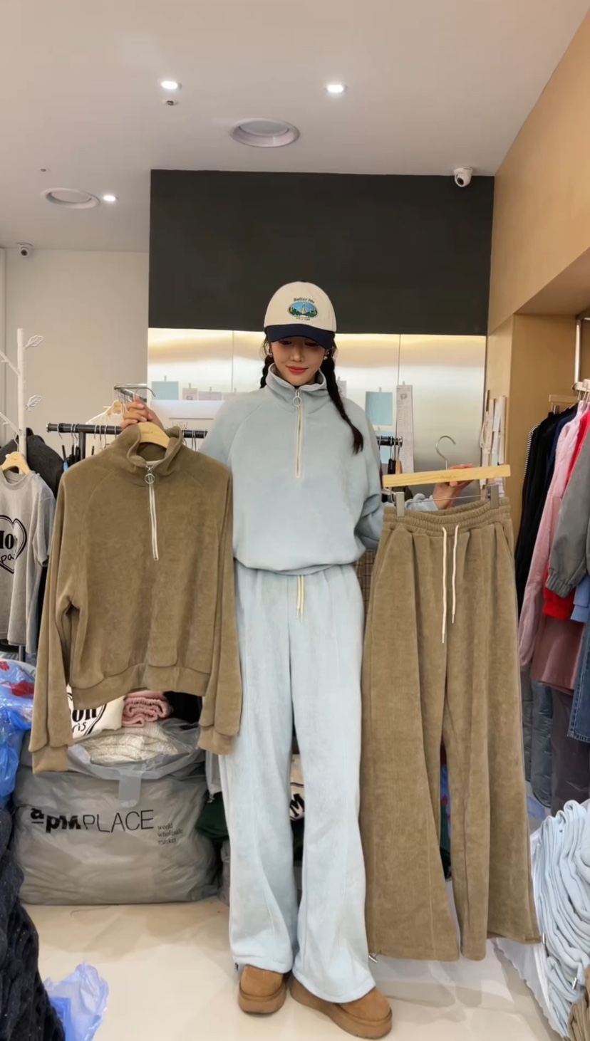 BOUND.A直郵韓國代購女裝新款人氣推薦真品時尚24秋冬套裝拉鏈BOUND.A套裝