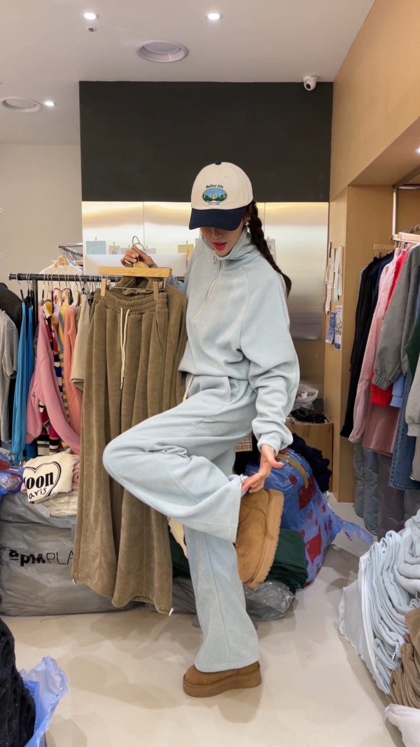 BOUND.A直郵韓國代購女裝新款人氣推薦真品時尚24秋冬套裝拉鏈BOUND.A套裝