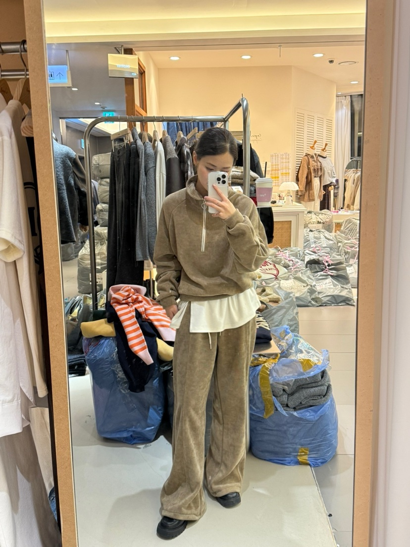 BOUND.A直郵韓國代購女裝新款人氣推薦真品時尚24秋冬套裝拉鏈BOUND.A套裝
